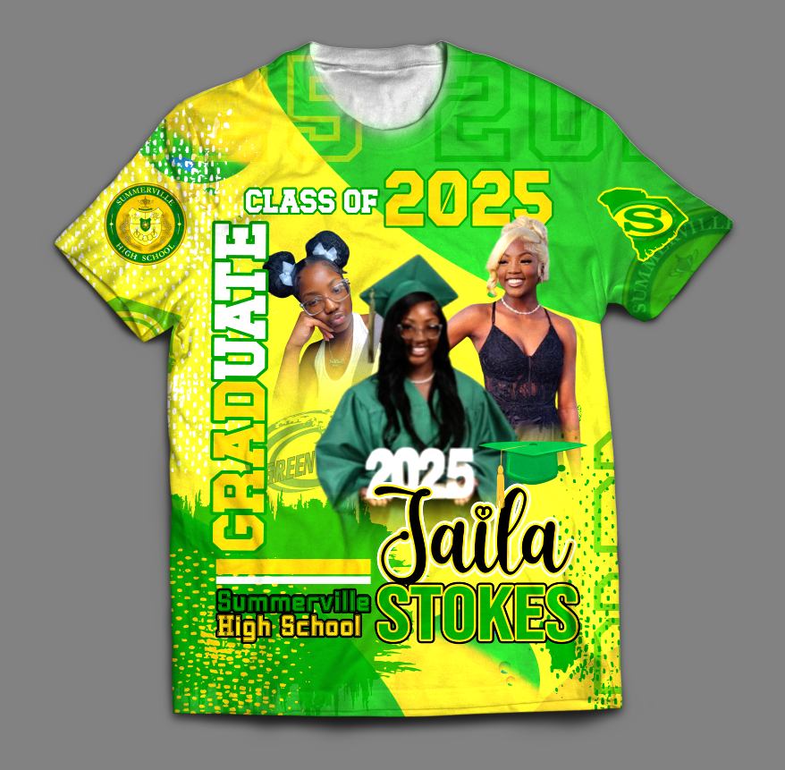 Jaila Stokes 3D Graduation Tee
