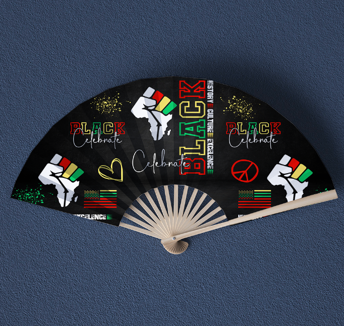 Celebrate BLACK Clack Fan