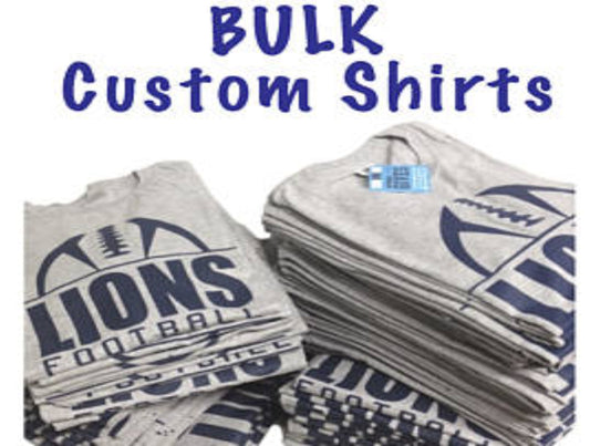 Bulk Custom Tees - ScreenPrinted