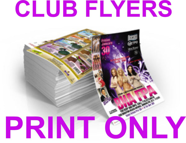 Print Only Flyers/Invitation